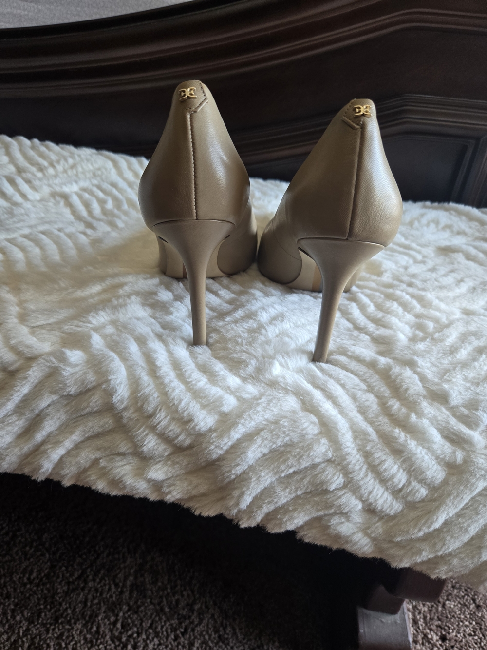 Sam Edelman Beige Pointed-Toe Stilettos - Picture 3 of 4